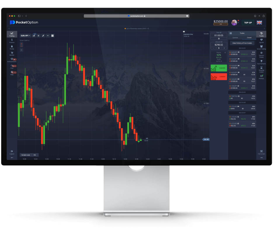 Plataforma Pocket Option