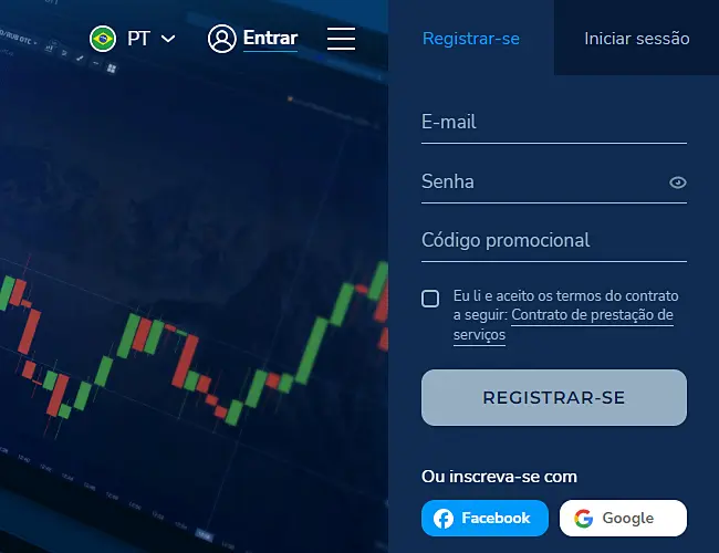 Registro Pocket Option